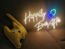 Load image into Gallery viewer, Neon sign, happily ever after neon sign, wedding neon sign, wedding decor neon sign neonartUA