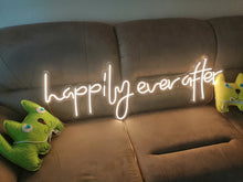 Load image into Gallery viewer, Neon signs, neon sign, happily ever after neon sign, wedding decor neon sign, happily neon signs neonartUA