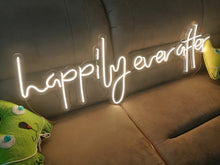 Load image into Gallery viewer, Neon signs, neon sign, happily ever after neon sign, wedding decor neon sign, happily neon signs neonartUA