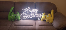 Load image into Gallery viewer, Happy birthday neon sign | LED neon sign, Neon party decor, Neon decorations, Birthday yard sign, Neon light sign, Custom neon sign neonartUA