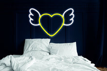 Load image into Gallery viewer, Sweet heart with wings Neon LED light neonartUA