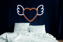 Load image into Gallery viewer, Sweet heart with wings Neon LED light neonartUA
