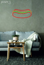 Load image into Gallery viewer, Hot Dog - LED Neon Sign, Hot Dog neon sign for kitchen, Fast Food neon sign, hot dog light neonartUA