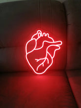 Load image into Gallery viewer, Neon sign led neon heart, Human heart neon sign, neon sign for home decor neonartUA