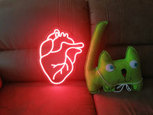 Load image into Gallery viewer, Neon sign led neon heart, Human heart neon sign, neon sign for home decor neonartUA