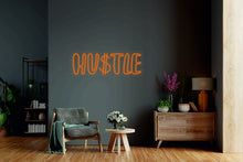 Load image into Gallery viewer, Hustle - LED light neon sign, entrepreneur gift, business owner gift, hustle quotes neonartUA