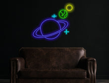 Load image into Gallery viewer, Planet LED Neon Lights, Jupiter Neon Light, Bedroom Decor Neon Sign,Nightlights for Rooms