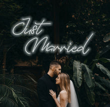 Load image into Gallery viewer, Just Married Neon Signs, neon sign for Wedding, Led Neon Light Sign, Wedding Signs, Wedding Neon Sign, Living Room