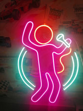 Load image into Gallery viewer, Karaoke Bar Sign, Karaoke neon sign, microphone neon light