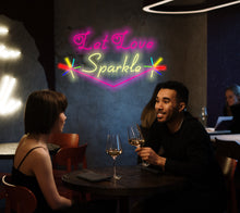 Load image into Gallery viewer, Let Love Sparkle neon sign