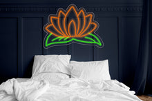 Load image into Gallery viewer, Flowers neon sign, beautiful flower neon sign, lotus neon sign, lily neon sign, water flower neon sign, water lily neon sign, Nymphaea neon