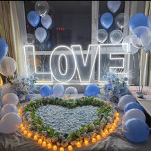 Load image into Gallery viewer, Neon Sign Custom Love, Unique Love Light, Bespoke Love Neon Sign, Customized Love Light, Personalized Love Neon Sign, Individually Crafted Love Neon white