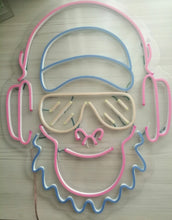 Load image into Gallery viewer, Monkey with headphones neon sign,neon sign monkey, neon sign for karaoke bar neonartUA