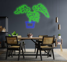 Load image into Gallery viewer, Monstera Leaf Neon Sign Gift for Plant Lover Personalized Monstera Led Neon Lamp