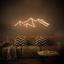 Load image into Gallery viewer, Mountains - LED Neon Sign, Wall Decor, Wall Sign, Neon Lights neonartUA