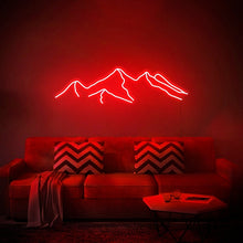 Load image into Gallery viewer, Mountains - LED Neon Sign, Wall Decor, Wall Sign, Neon Lights neonartUA