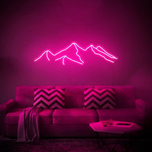 Load image into Gallery viewer, Mountains - LED Neon Sign, Wall Decor, Wall Sign, Neon Lights neonartUA