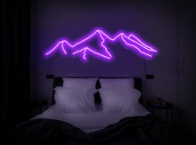 Load image into Gallery viewer, Mountains - LED Neon Sign, Wall Decor, Wall Sign, Neon Lights neonartUA
