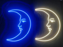 Load image into Gallery viewer, Moon neon sign, moon neon light sign, moon neon light neonartUA