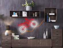 Load image into Gallery viewer, Motorcycle neon signs, bike neon sign, car neon sign, gift children neon sign, biker present neon sign red
