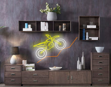 Load image into Gallery viewer, Motorcycle neon signs, bike neon sign, car neon sign, gift children neon sign, biker present neon sign yellow