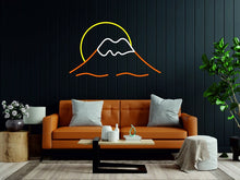 Load image into Gallery viewer, Mountain sunrise - LED neon sign, sunset light lamp, wall decor sign for bedroom neonartUA