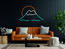 Load image into Gallery viewer, Mountain sunrise - LED neon sign, sunset light lamp, wall decor sign for bedroom neonartUA