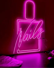 Load image into Gallery viewer, Neon Nail Salon neon Sign, Nail Polish - LED Neon Sign, Nail Polish Custom Neon Sign Manicure Store Led Light
