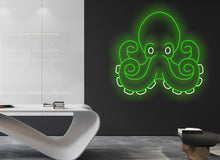 Load image into Gallery viewer, Octopus Custom Neon Sign Octopus Custom Neon Sign Octopus Neon Light Octopus Wall Decal Neon Nursery Sign Octopus Bedroom Neon Decorations