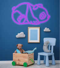 Load image into Gallery viewer, Funny Panda Neon sign, bear neon sign, kids room neon sign
