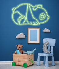 Load image into Gallery viewer, Funny Panda Neon sign, bear neon sign, kids room neon sign