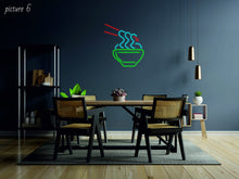 Load image into Gallery viewer, Ramen neon sign - Ramen neon wall sign, Ramen wall decor, Japanese Noodles, Noodles neon sign neonartUA