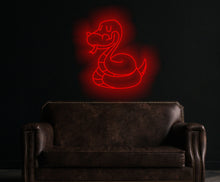 Load image into Gallery viewer, Snake neon sign, Serpent Neon sign, animal neon light, Cobra Neon sign, custom snake led sign