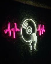 Load image into Gallery viewer, Vinyl record neon sign, Vinyl record led sign, music neon sign