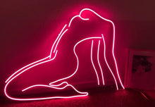 Load image into Gallery viewer, Neon sign a beautiful woman's body