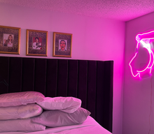 Load image into Gallery viewer, Neon sign for the female waist in a thong, body woman neon sign, lady body neon sign