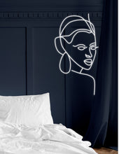 Load image into Gallery viewer, Woman face neon sign, girl face led, Face led sign, beautiful woman neon sign