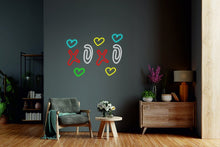 Load image into Gallery viewer, XOXO faux neon light in red and white by Ooh Neon®"
