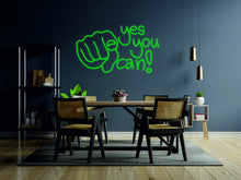 Load image into Gallery viewer, YES YOU CAN led neon sign | Neon Motivational Quotes, Inspirational neon Wall Hangings neonartUA