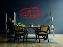 Load image into Gallery viewer, YES YOU CAN led neon sign | Neon Motivational Quotes, Inspirational neon Wall Hangings neonartUA