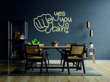 Load image into Gallery viewer, YES YOU CAN led neon sign | Neon Motivational Quotes, Inspirational neon Wall Hangings neonartUA