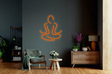 Load image into Gallery viewer, Yoga - neon light up sign, yoga lover, yoga room decor, yoga poses sign, zen garden decor neonartUA