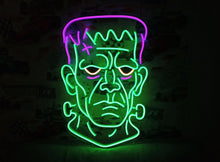 Load image into Gallery viewer, Halloween Monster Neon Sign - Creepy Gothic Wall Sign for Bar or Party and Halloween
