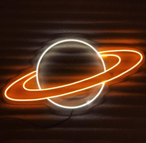 Planet saturn Neon Sign