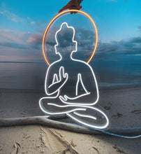 Load image into Gallery viewer, Yoga buddha neon sign
