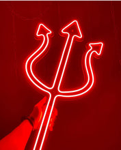 Load image into Gallery viewer, Neptune trident neon sign
