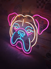 Load image into Gallery viewer, Neon bulldog sign, Custom neon sign bulldog, Bulldog neon light

