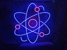 Load image into Gallery viewer, Atom - LED Neon Sign, Molecule neon sign, molecule neon light, human molecule led sign
