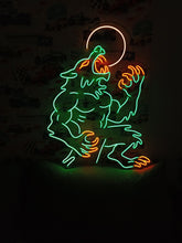Load image into Gallery viewer, Howling Werewolf Neon Sign, Lycan Wolf Neon Sign, Full Moon Howl Neon Sign
