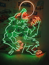 Load image into Gallery viewer, Howling Werewolf Neon Sign, Lycan Wolf Neon Sign, Full Moon Howl Neon Sign
